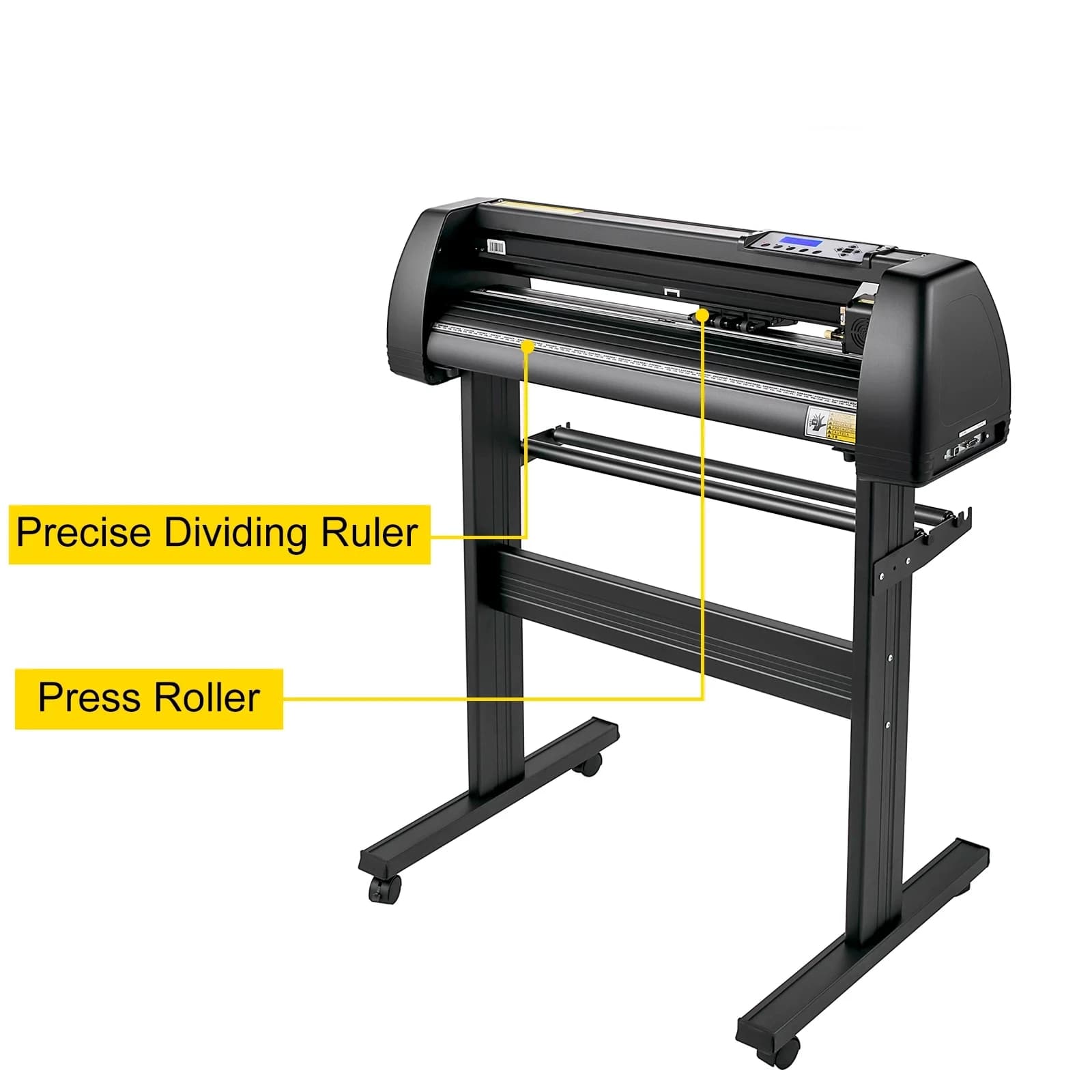 Nuovo Plotter da Taglio Semi-Automatico da 28 Pollici (870MM) con Alimentazione Massima Carta, Macchina Tagliavinyile con 3 Lame e LCD