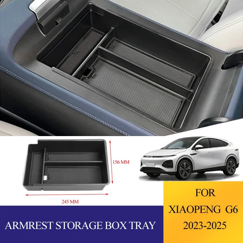 ABS Bracciolo Scatola di Immagazzinaggio Per Xpeng G6 2023-2025 Supporto Cruscotto Organizer Vassoio Accessori Per Interni Auto