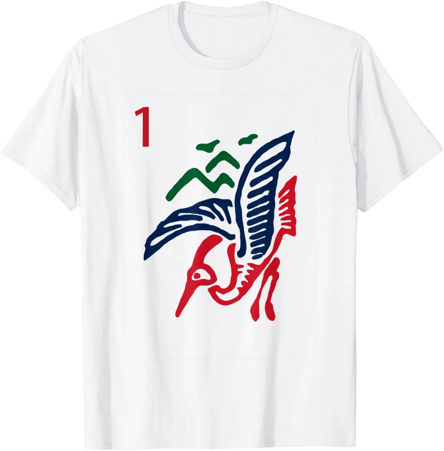 Cinese Mah Jong Bamboo Sozu One Tile Mahjong Costume T-shirt Magliette grafiche Camicia divertente Abbigliamento personalizzato Ropa Hombre