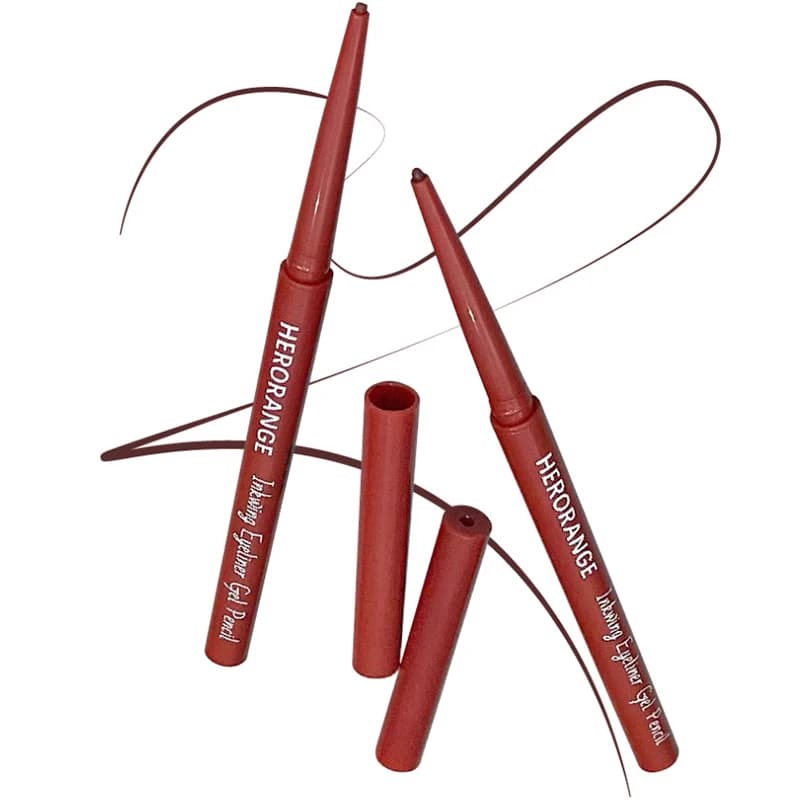 ♪ MA] Matita Eyeliner 10 Colors Waterproof Long Life Black Brown Easy to Apply Stick Twisted Eyes Makeup Lying Silkworm