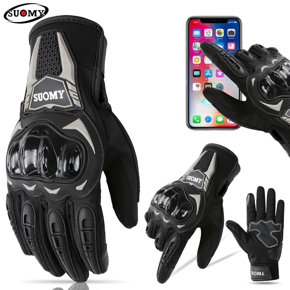 Suomy Motorcycle Waterproof Winter Gloves Motorcycle Gloves Woman Autumn Motocross Biker Glove Touch Screen Cycling Luvas M-XXL
