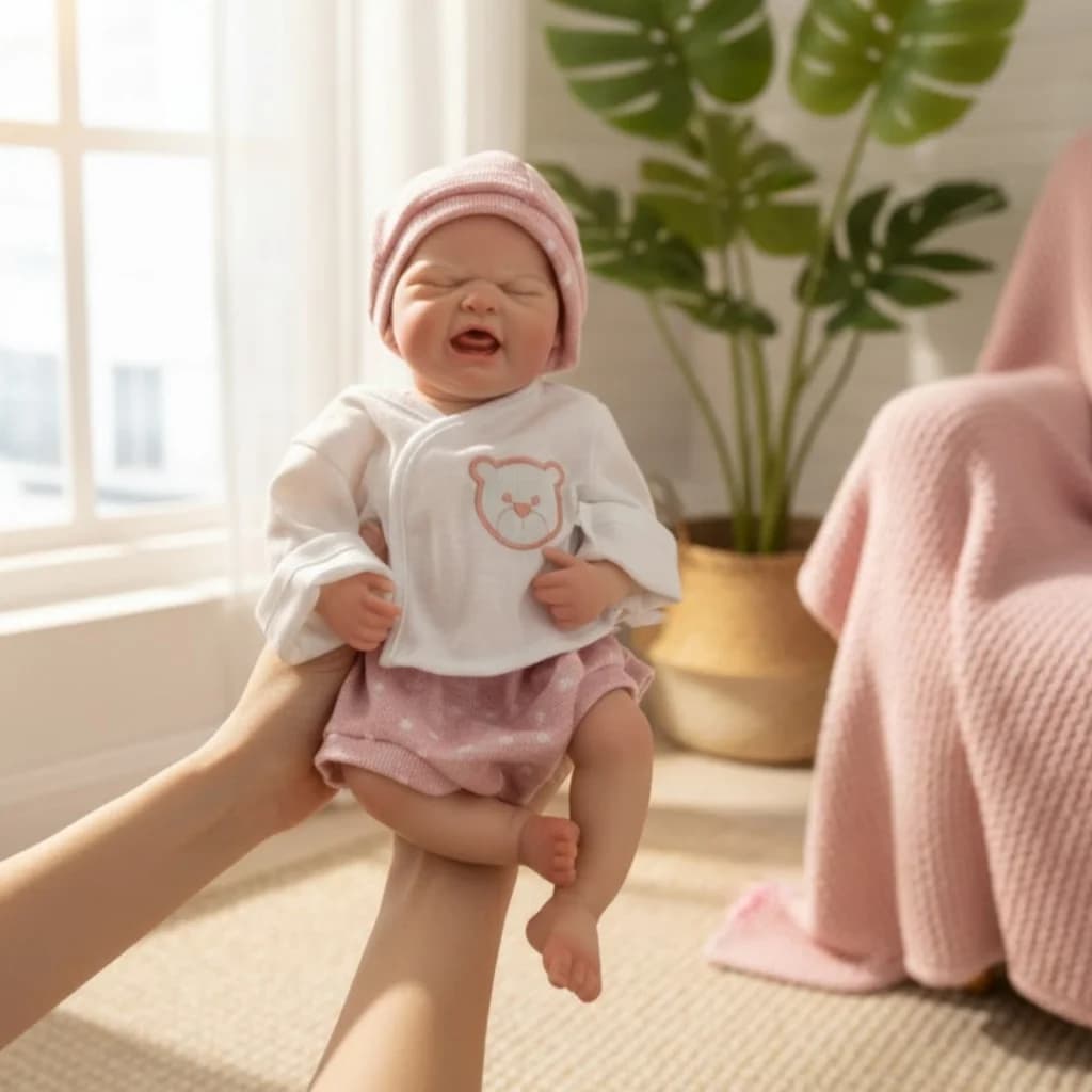 Bambole Reborn Bebe MARIA 33CM Bambole Reborn in silicone solido morbido intero dipinto/non verniciato Reborn Baby Doll Reborn Corpo De Silicone