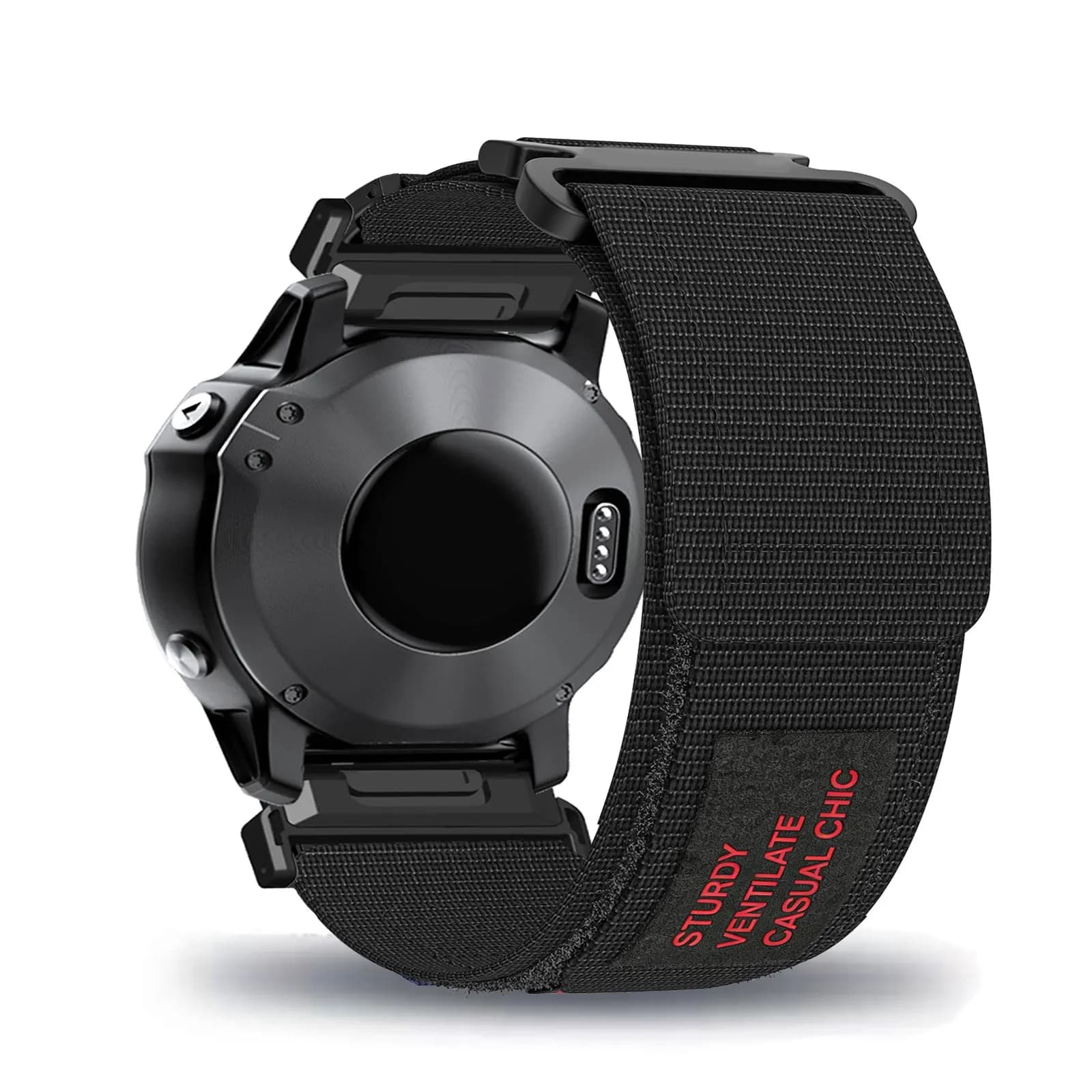 Cinturini in Velcro di Nylon per Garmin Fenix 5/5 Plus/6/6 Pro/7/7 Pro/7 Solar/7 Sapphire Solar/8 47mm/8 Pro 47mm/E 47mm/D2 Delta