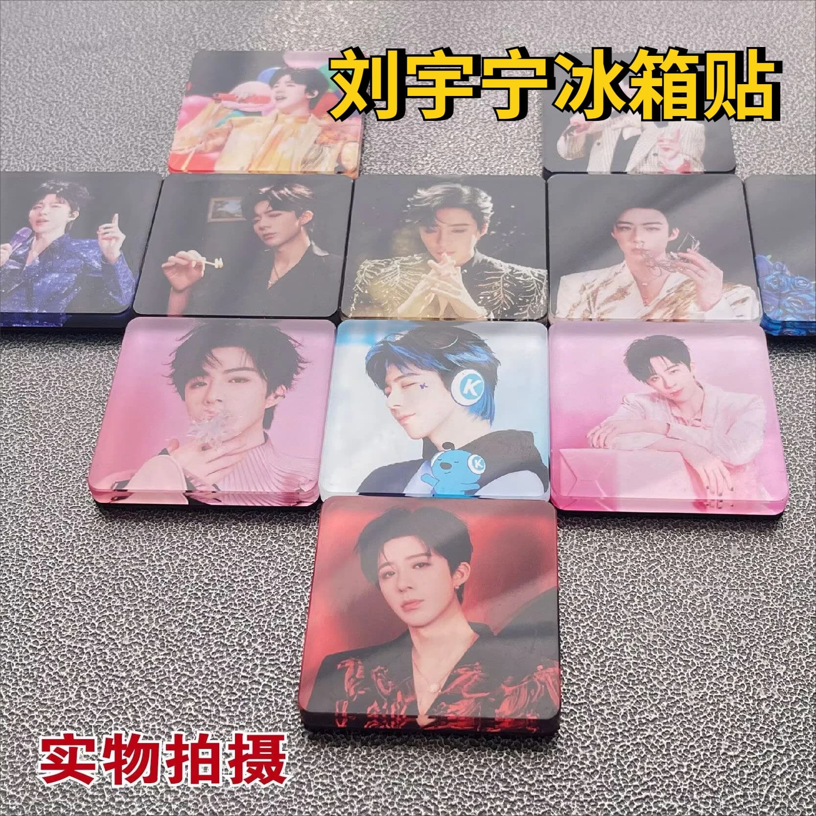 Adesivo per Frigorifero in Acrilico LYN di Liu Yuning, Collezione Raffinata, Regalo Creativo Completamente Magnetico