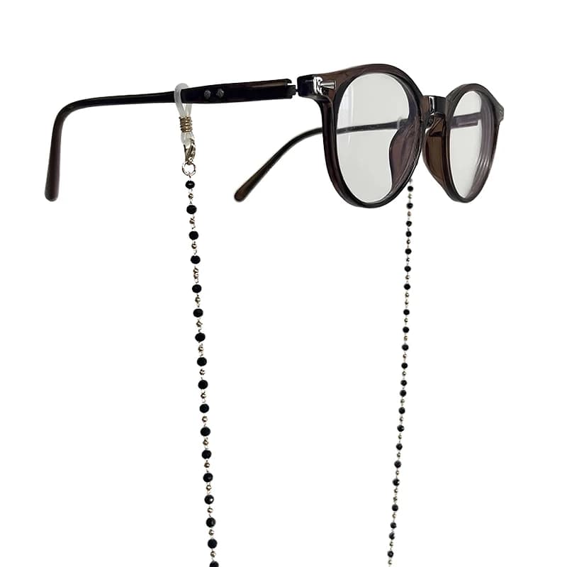 Catena per occhiali con perline da donna di fascia alta alla moda Accessori per catene in metallo di cristallo Occhiali da sole per le vacanze Occhiali decorativi Anti-perdita