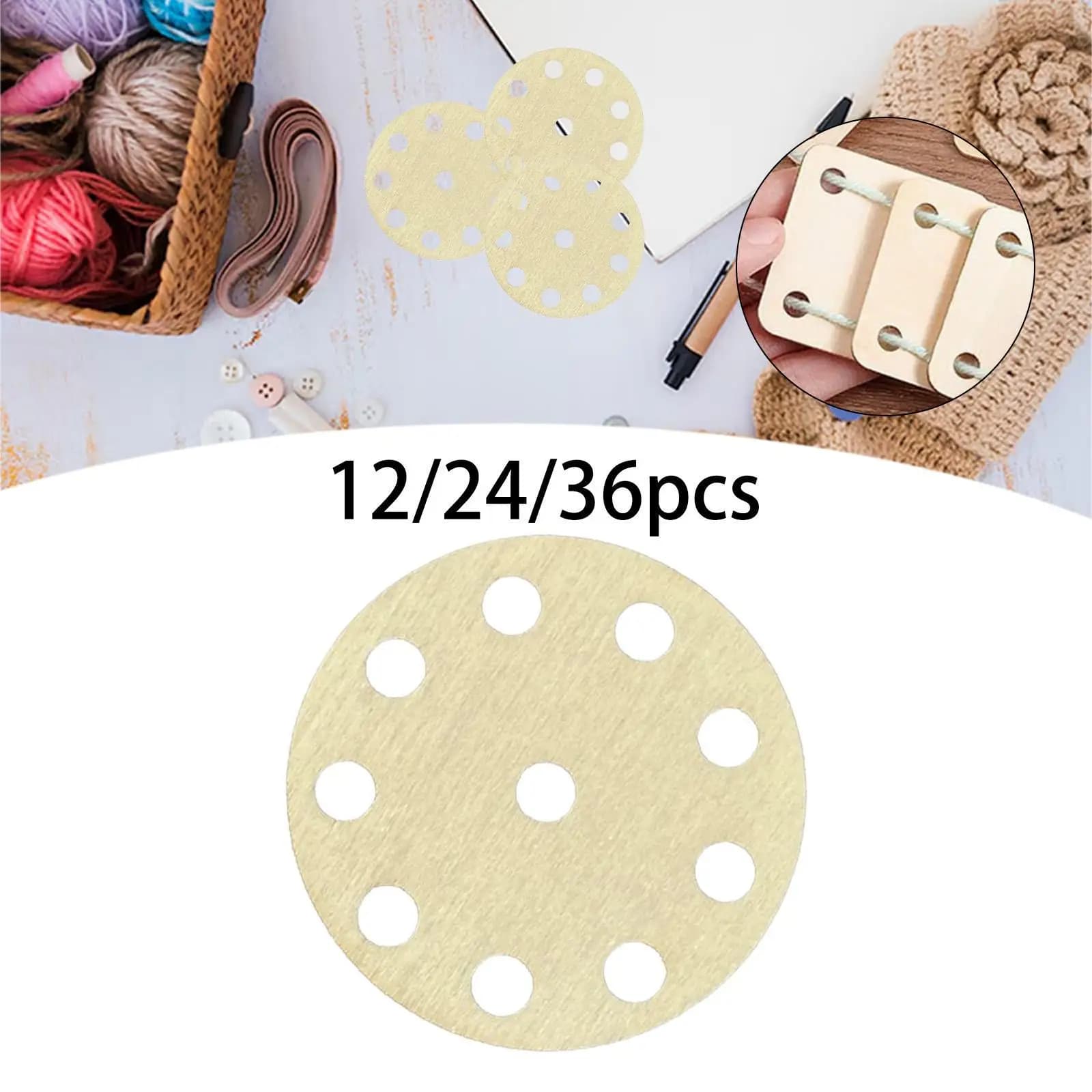 Weaving Cards Tablet Weaving Cards Smooth Surface Blank Wooden Loom Cards Weaving Tools 10 Holes for Gift DIY Handicrafts