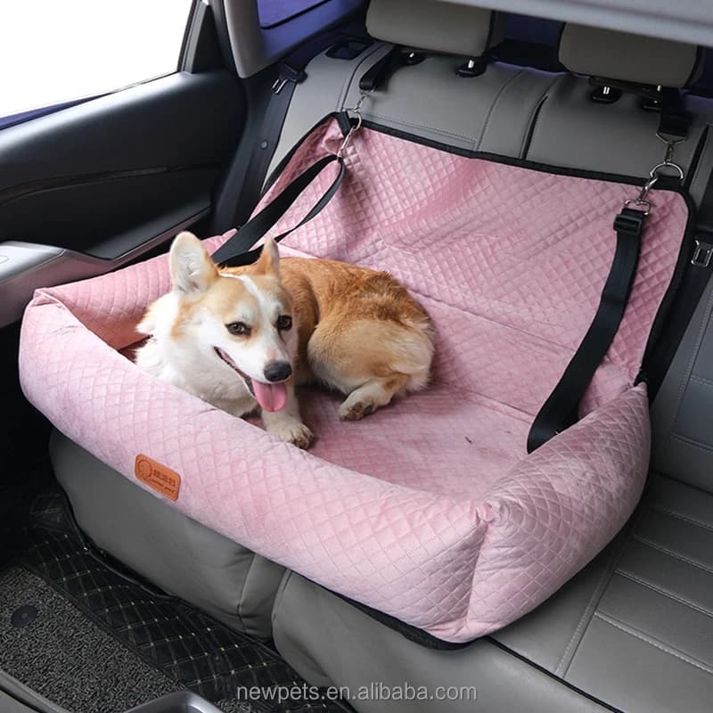 Letto portamonete per seggiolino auto per cani da compagnia di vendita in fabbrica personalizzato Nuovo design Lavabile morbido Letto sicuro da viaggio per auto Materiale Oxford Modello animale