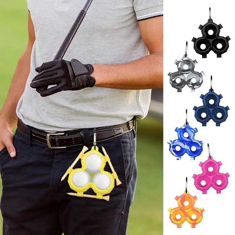 Nuova custodia protettiva per mini pallina da golf Supporto per pallina da golf in silicone morbido con 3 magliette da golf Accessori da golf portatili per golfisti