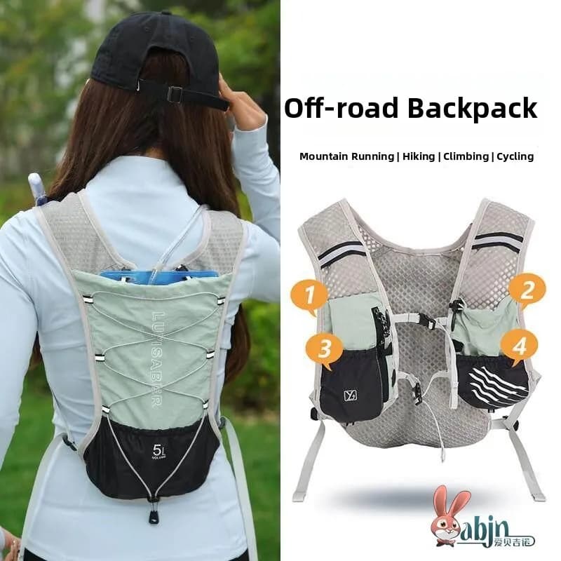 Breathable Running Vest Hydration Backpack Lightweight Unisex Marathon Off-road Sports Backpack Water Bag Pack Outdoor