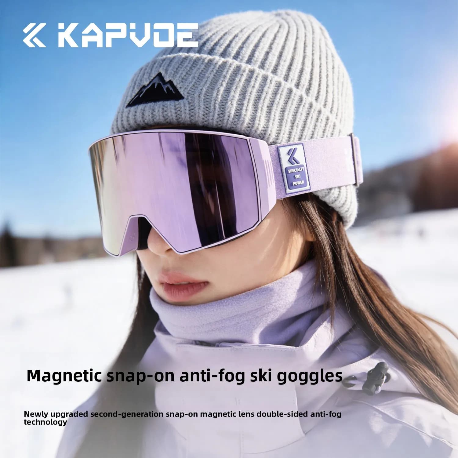 Nuovi Occhiali da Sci KAPVOE Anti-Freddo con Lenti Magnetiche Fotocromatiche, Antiappannamento, per Sci e Alpinismo