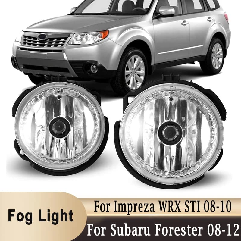 1 paio di fendinebbia anteriore con lampadina per Subaru Forester 2008-2012 per Impreza WRX STI 2008-2010 55W paraurti fendinebbia lente trasparente