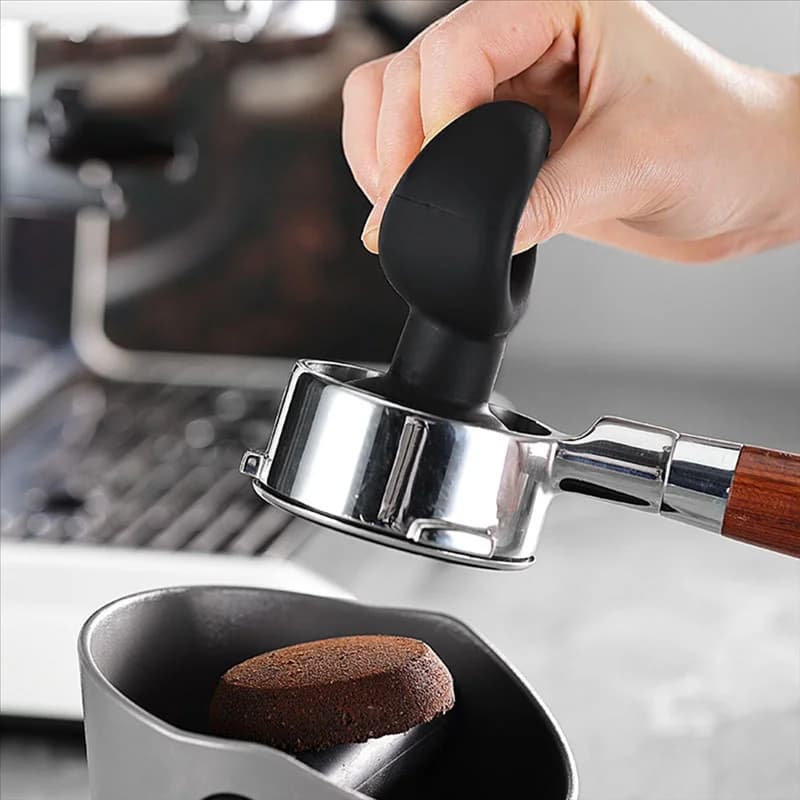 AT05-Espresso Coffee Puck Remover Tool Vacuum Style Coffee Knock Box Espresso Coffee Waste Grounds Taker Grind Waste Bin Collect