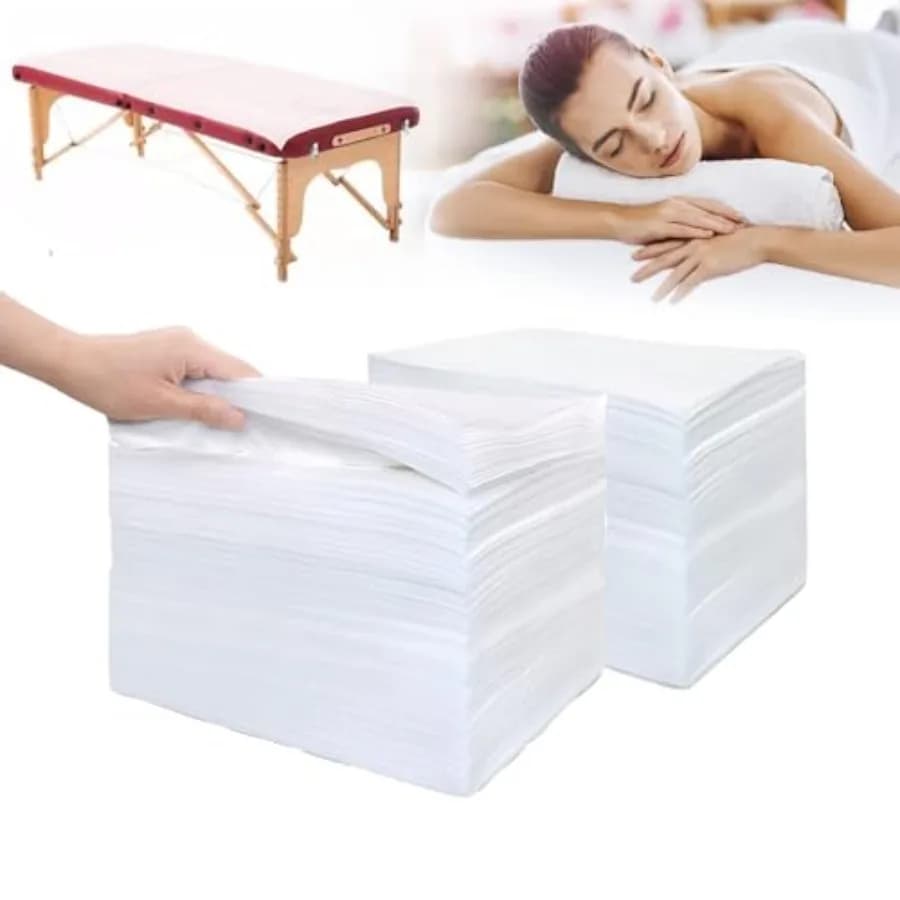 200 Pezzi di Lenzuola Monouso per Lettino da Massaggio 80 cm x 180 cm in Tessuto Non Tessuto per Massima Igiene e Comfort durante Massaggi e Tatuaggi