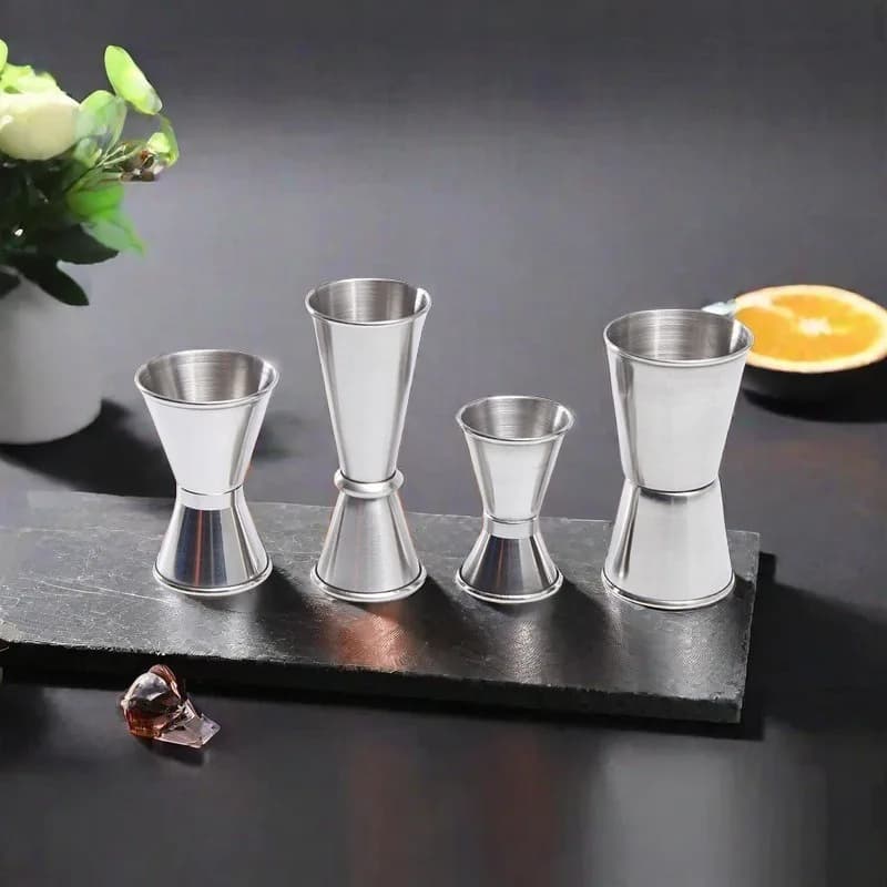 Shaker per Cocktail in Acciaio Inox, Misurino per Liquori, Strumenti da Bar e Cucina, 15 ml, 30 ml, 20 ml, 40 ml, 30 ml, 50 ml
