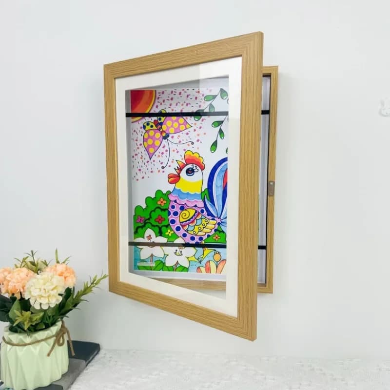 1pcs Children A4 Art Frames Magnetic Front Opening for Poster Photo Drawing Paintings Pictures Kids Toy Display Home Decor