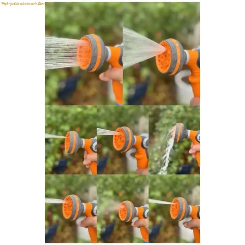 203F Hose Water Sprayer Adjustable Car Washer 8 Sprayer Pattern Sprayer Portable High Pressure Sprinkler Nozzle Garden Water
