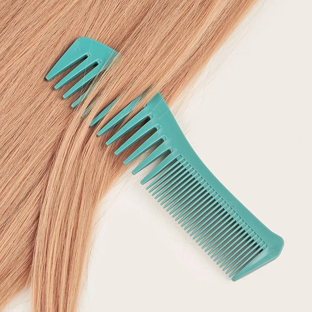 New PP Styling Comb Sparse and Dense Teeth Antistatic Hair Brush Double Head Hair Straightener