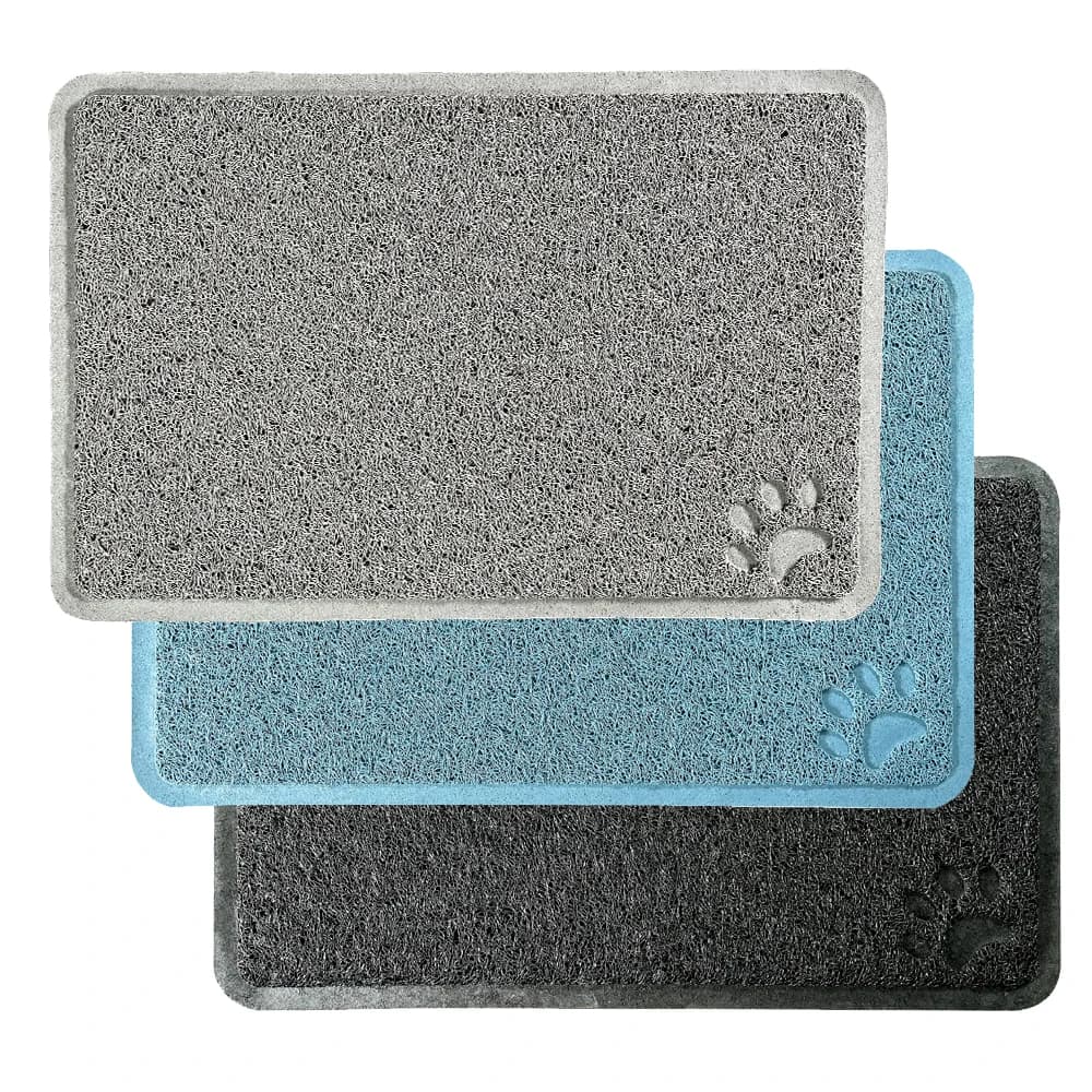 Tappetino per l'alimentazione dell'animale domestico grande per cani e gatti, tappetino per l'alimentazione flessibile e facile da pulire da 24 "x 16", ideale per tappetino di alimentazione impermeabile antiscivolo