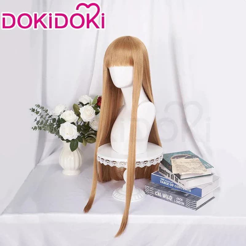 IN MAGAZZINO Holo Anime Spice and Wolf Parrucca Orecchie Coda DokiDoki Donne Cosplay Sintetico Resistente al Calore Halloween; 2'd,5.h;