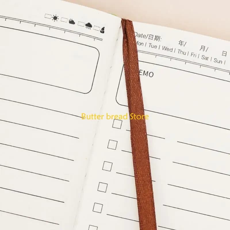 Taccuino W89C Taccuino tascabile Taccuino settimanale e giornaliero Taccuino per diario Diario per adulti