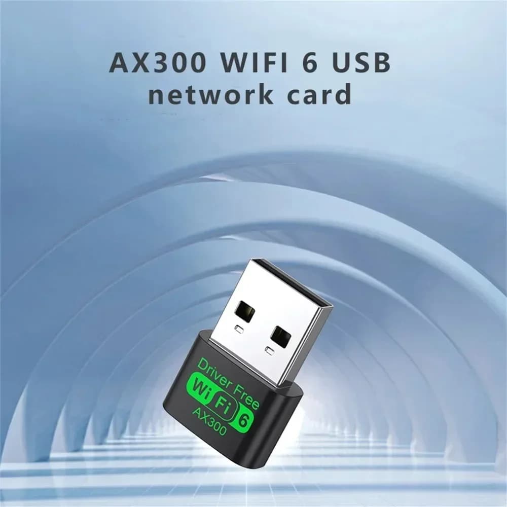 Ricevitore WiFi wireless AX300 WiFi 6 Scheda WiFi 2.4G Wifi6 Dongle USB PC Driver portatile gratuito 802.11ax