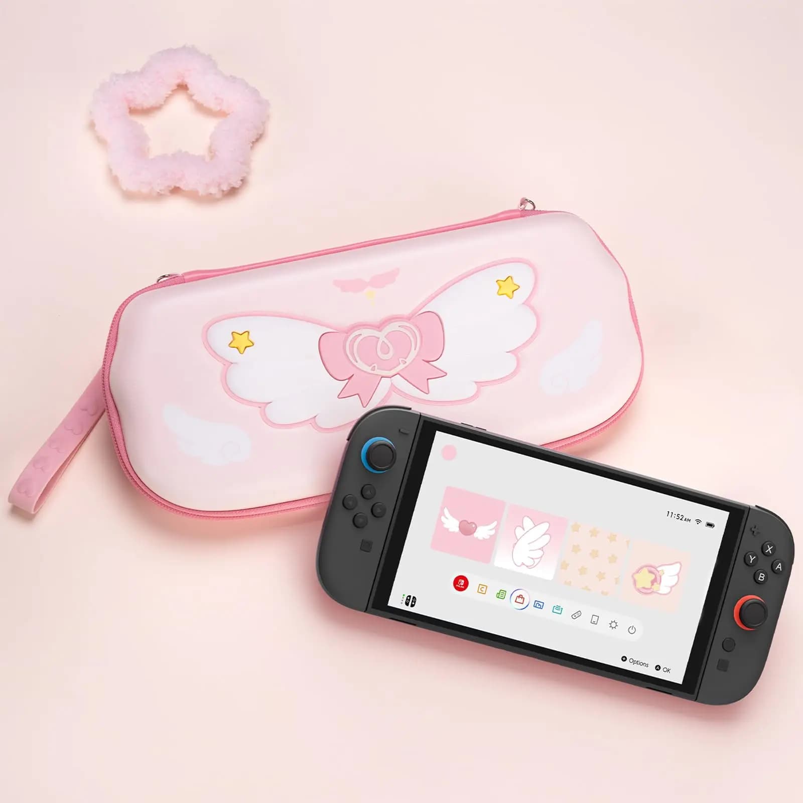 GeekShare Custodia da viaggio compatibile con Switch 2 (2025), custodia rigida con 10 slot per carte da gioco, serie Star Wings
