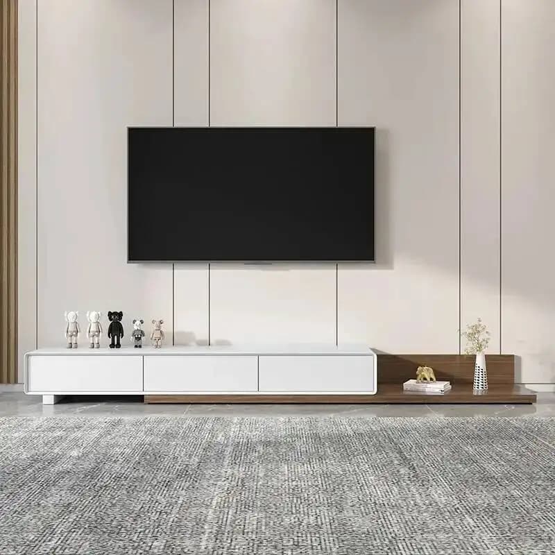 Unique Monitor Fashionable Film Unique Bedroom Designer TV Entertainment Table TV Stands for TV Shelf Archivadores Floor Furniture White