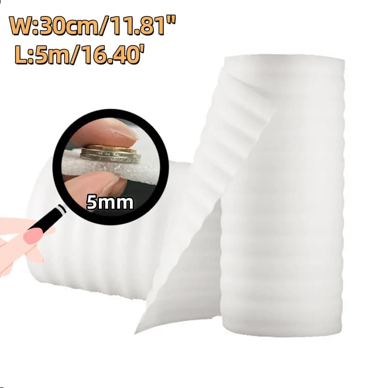 EPE Foam Roll from 5 mm 30 cm x 5 m High density shockproof protective padding for fragile items Electronic glass