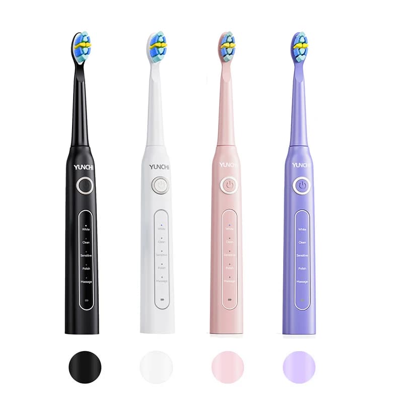 YUNCHi rechargeable sonic toothbrush Y5 Sonic electric toothbrush for adults 2 minutes timer 5 brushing mode