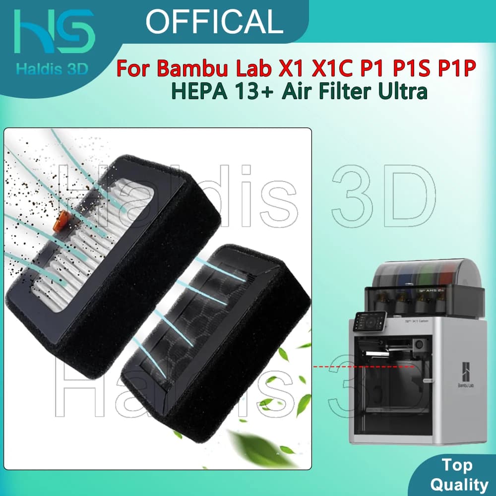 For Bambu Lab HEPA 13+ Air Filter Activated Carbon Combo Air Filter Ultra For X1 X1C P1 P1P PIS 3D Printers Replacement Parts