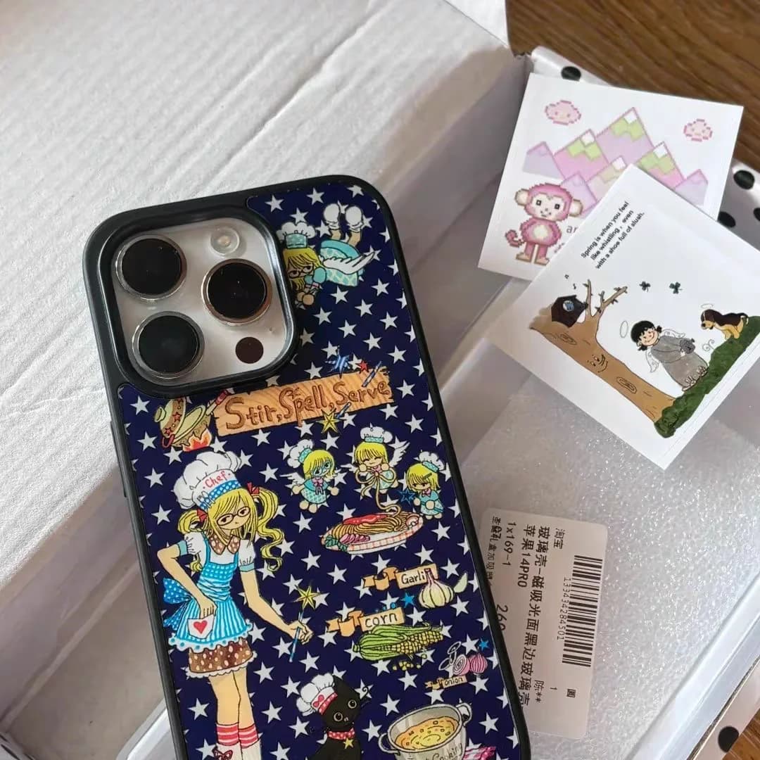 Korean Ins Cartoon Cute Magic Chef Phone Case For iPhone 18 Pro Max 17 Air 16 15 14 Plus 13 12 11 Shockproof Silicone Back Cover