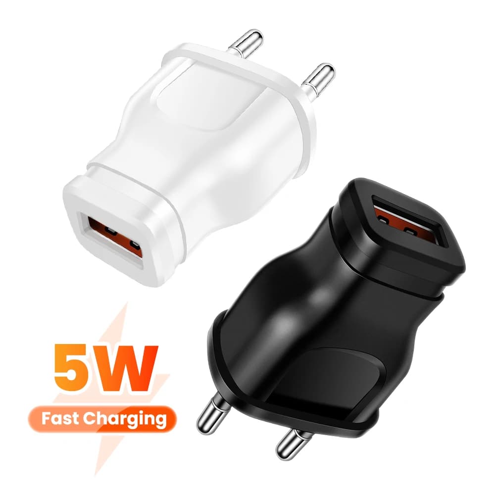 Universal 5V 1A EU/US Plug USB Wall Phone Charger For iPhone Samsung Xiaomi Redmi Huawei Mobile Phone USB Charger Power Adapter