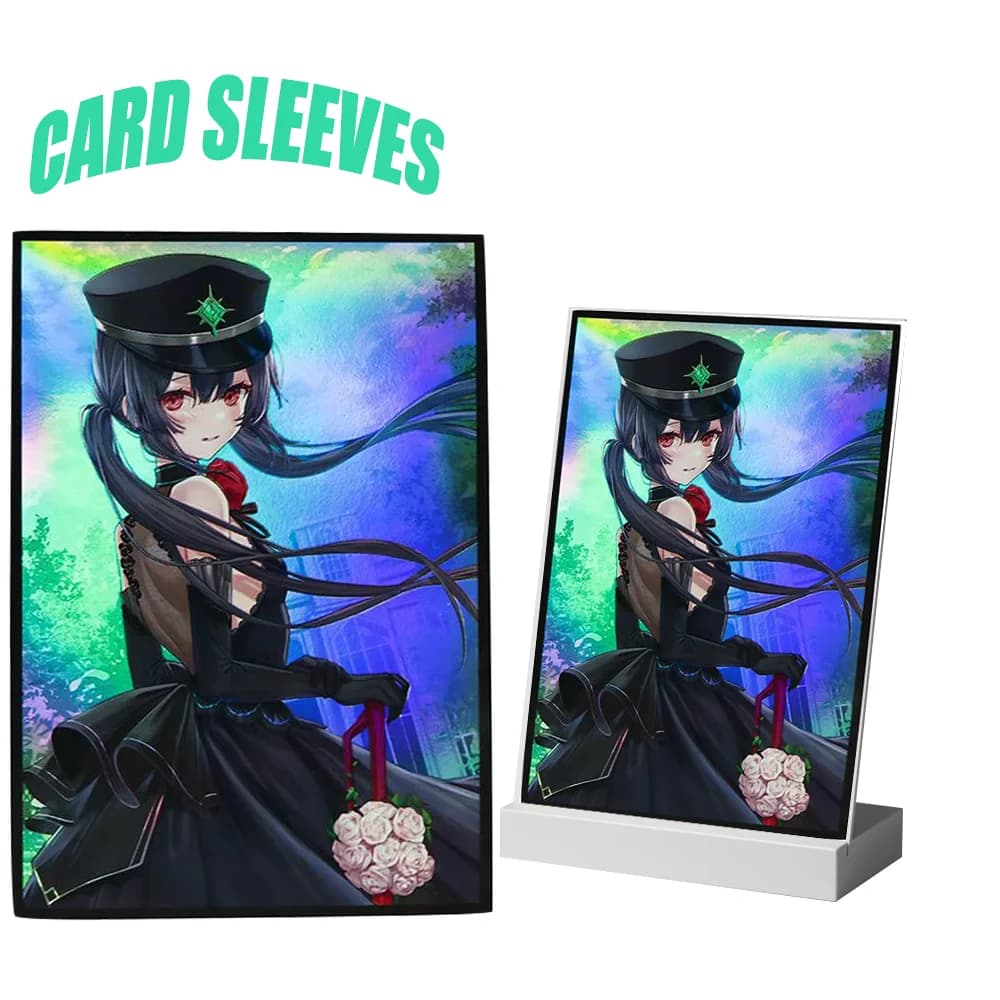 50PCS 63X90mm Roze Art Stampa Buste per carte Anime Buste per carte Gioco da tavolo Protezione per carte collezionabili per YGO per carte da gioco