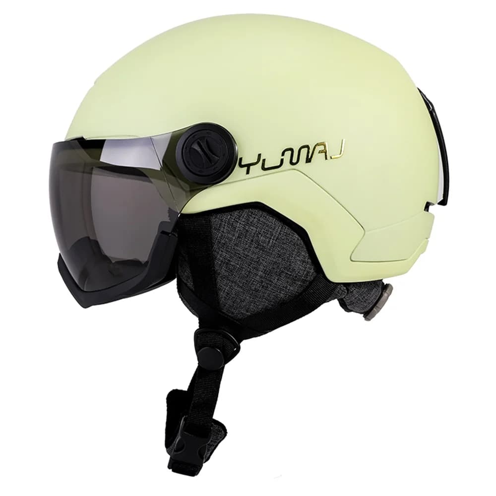 Casco da sci invernale YUMAJ, caldo, antivento, antiappannamento, con occhiali rimovibili e regolabili, certificato di sicurezza, modello 107