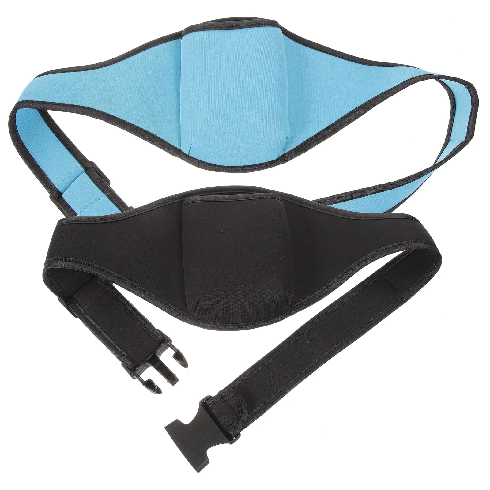 2 pezzi borsa da cintura per microfono nero blu custodia da palestra altoparlanti vita poliestere sport fitness allenamento corsa supporto portatile