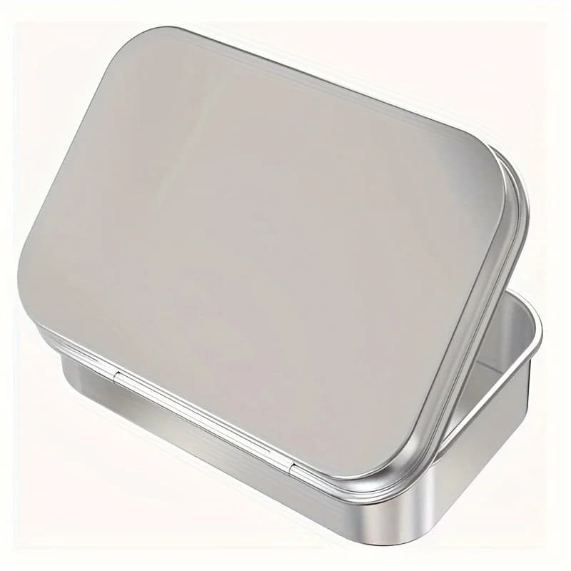 Portable Mini Metal Storage Box Tin-Plated Slide Cover Jewelry Pill Cosmetic Organizer for Wedding & Daily Use