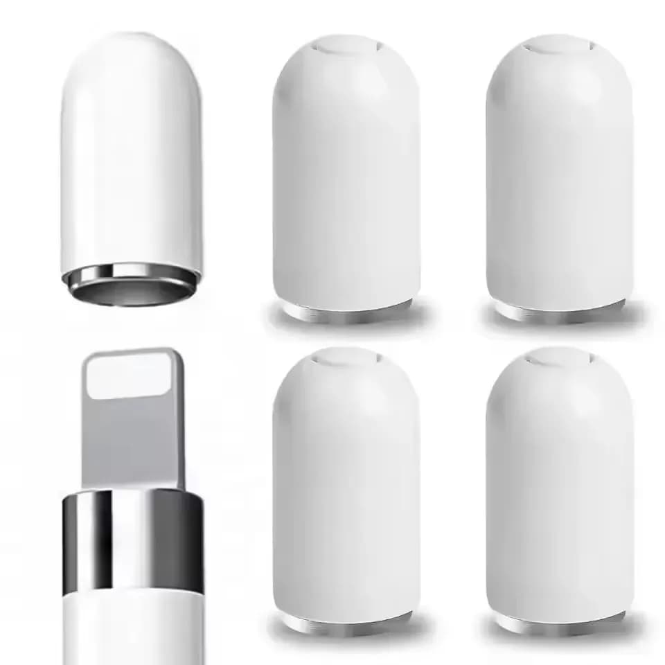 5/1 Pezzi Cappucci Magnetici per Apple Pencil 1, Protezione per Stilo, Coperchio Sostitutivo Magnetico per Penna Tablet, Cappuccio per Apple Pencil