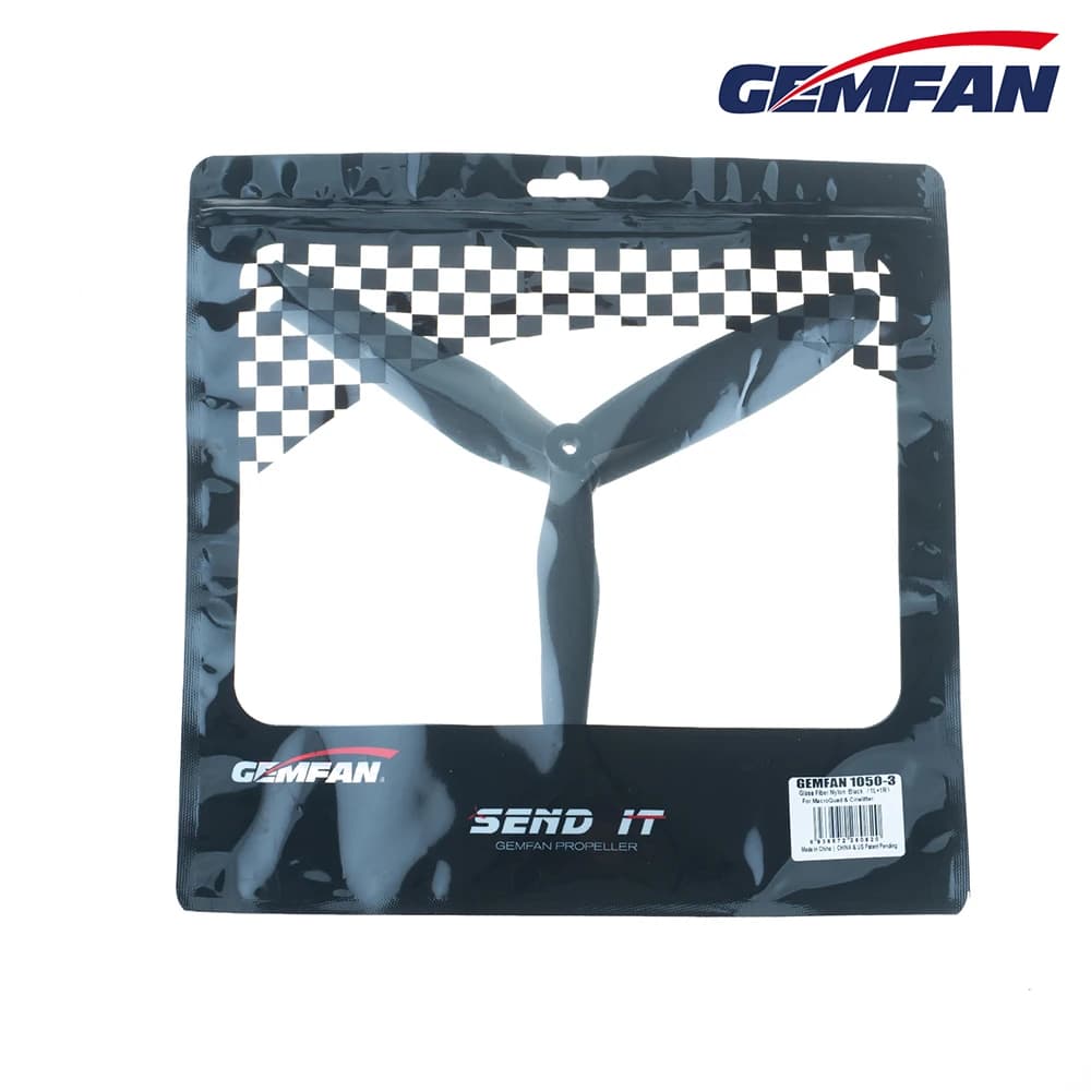 2 pairs (2CW + 2CCW) Gemfan 1050 10X5X3 3 glass fiber nylon propeller for Multirotor 10 inch 10 "FPV Cinelifter MarcoQuad