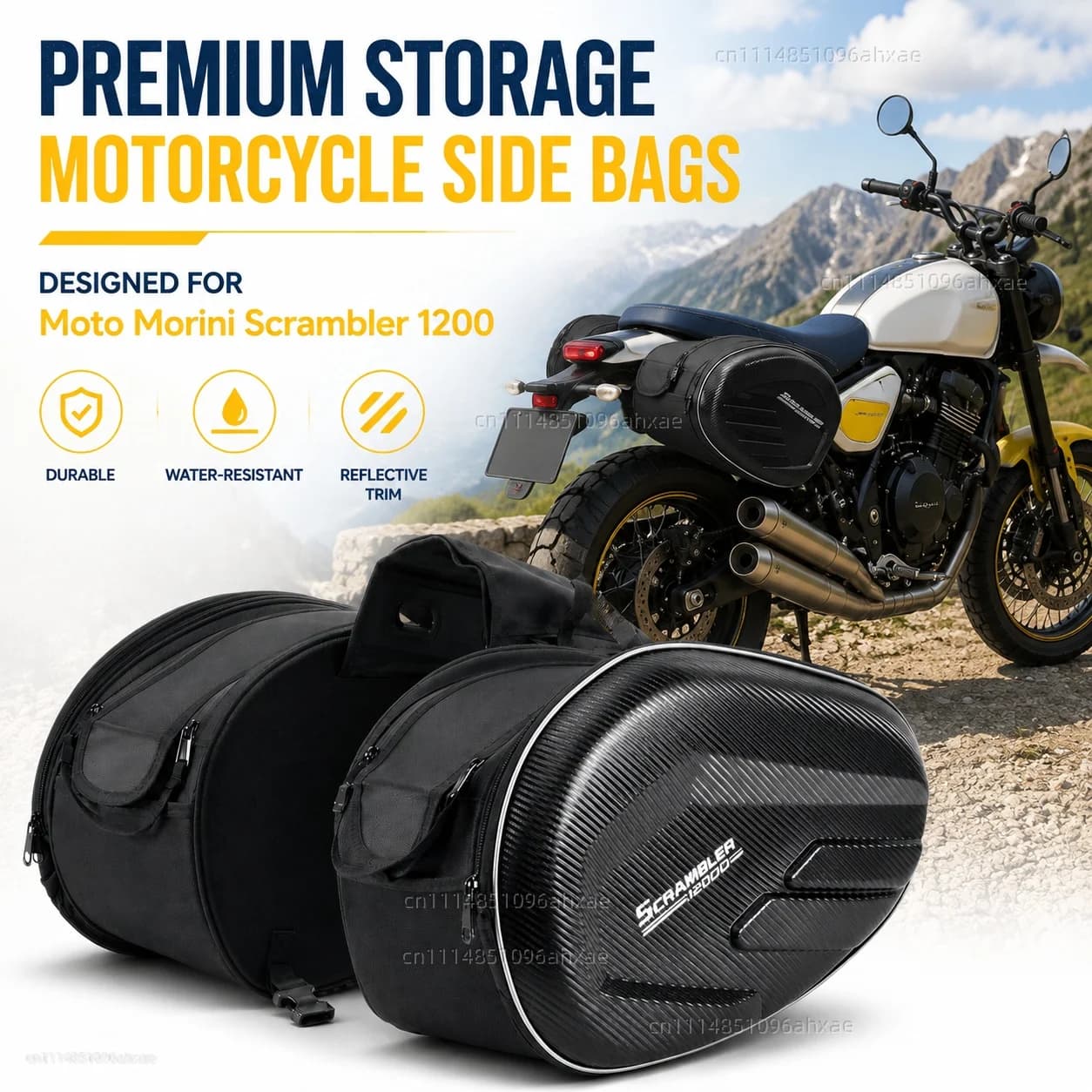 For Moto Morini Scrambler 1200 2009-2018 2PCS Motorcycle Pannier Bags Luggage Saddle Bags Side Storage Fork Travel Pouch Box