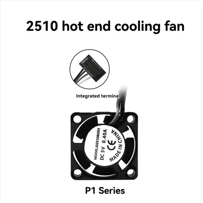 New - For Bambu Lab P1 3D Printer Hotend Kit With Cooling Fan, Hardened Steel Nozzles Improved Printing Precision