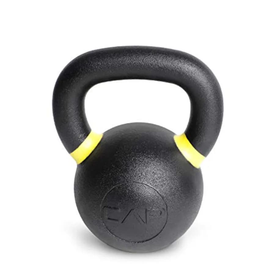 Kettlebell in Ghisa per Competizione, Peso per Allenamento di Forza, Finitura Nera Opaca, Costruzione Resistente, Perfetto per Palestra e Casa