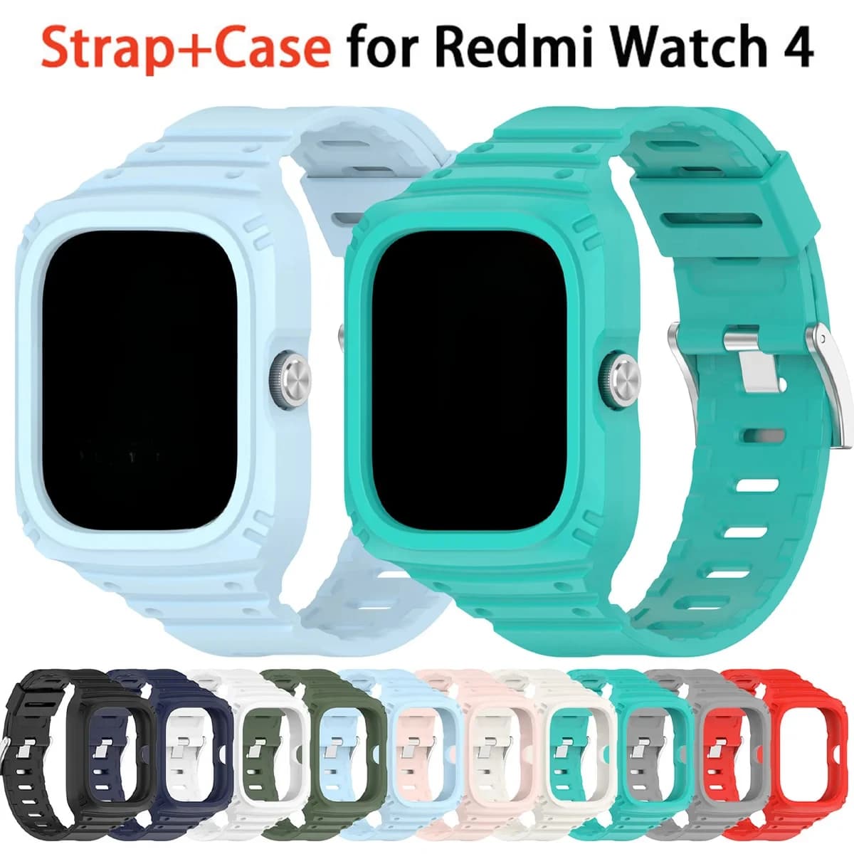 Custodia in silicone + cinturino per Redmi Watch 4 Smartwatch cinturino sportivo di ricambio per Xiaomi Redmi Watch4