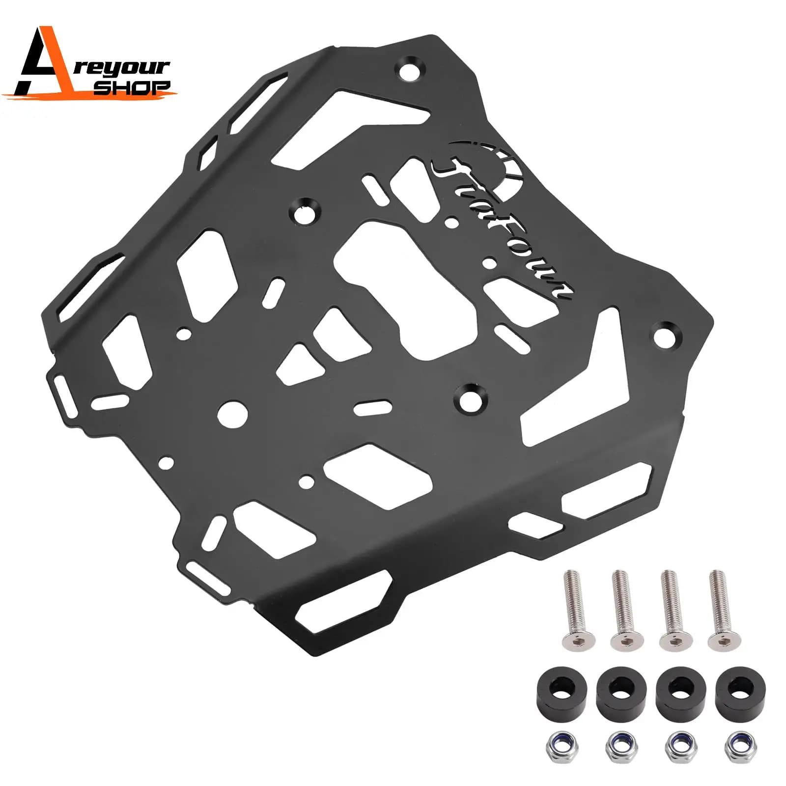 PANNELLO POSTERIORE NERO CARGO RACK PER HONDA XL750 TRANSALP 2023 2024