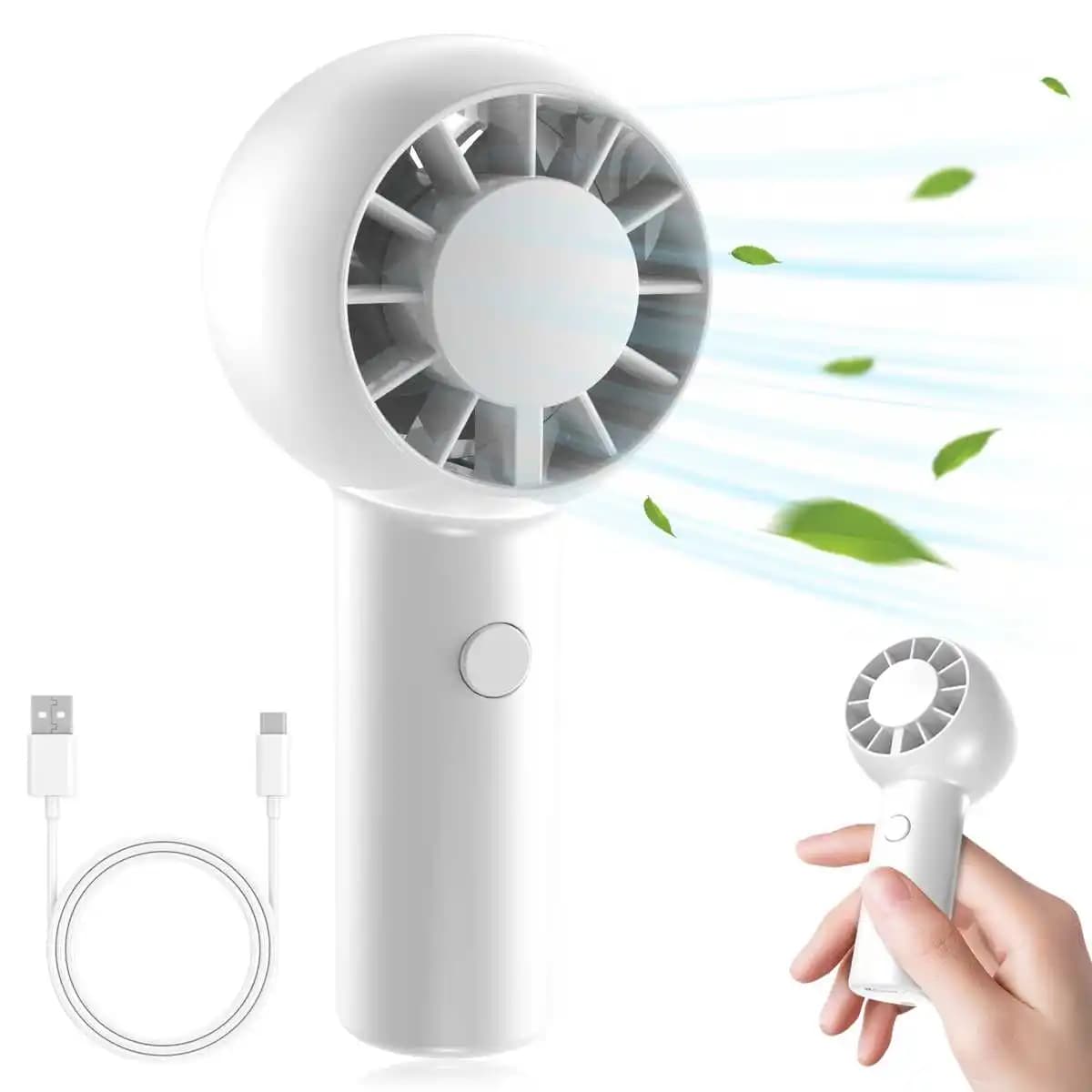 Piccolo ventilatore portatile, aria fredda senza lama, mini ricarica USB portatile e portatile, ventilatore elettrico silenzioso