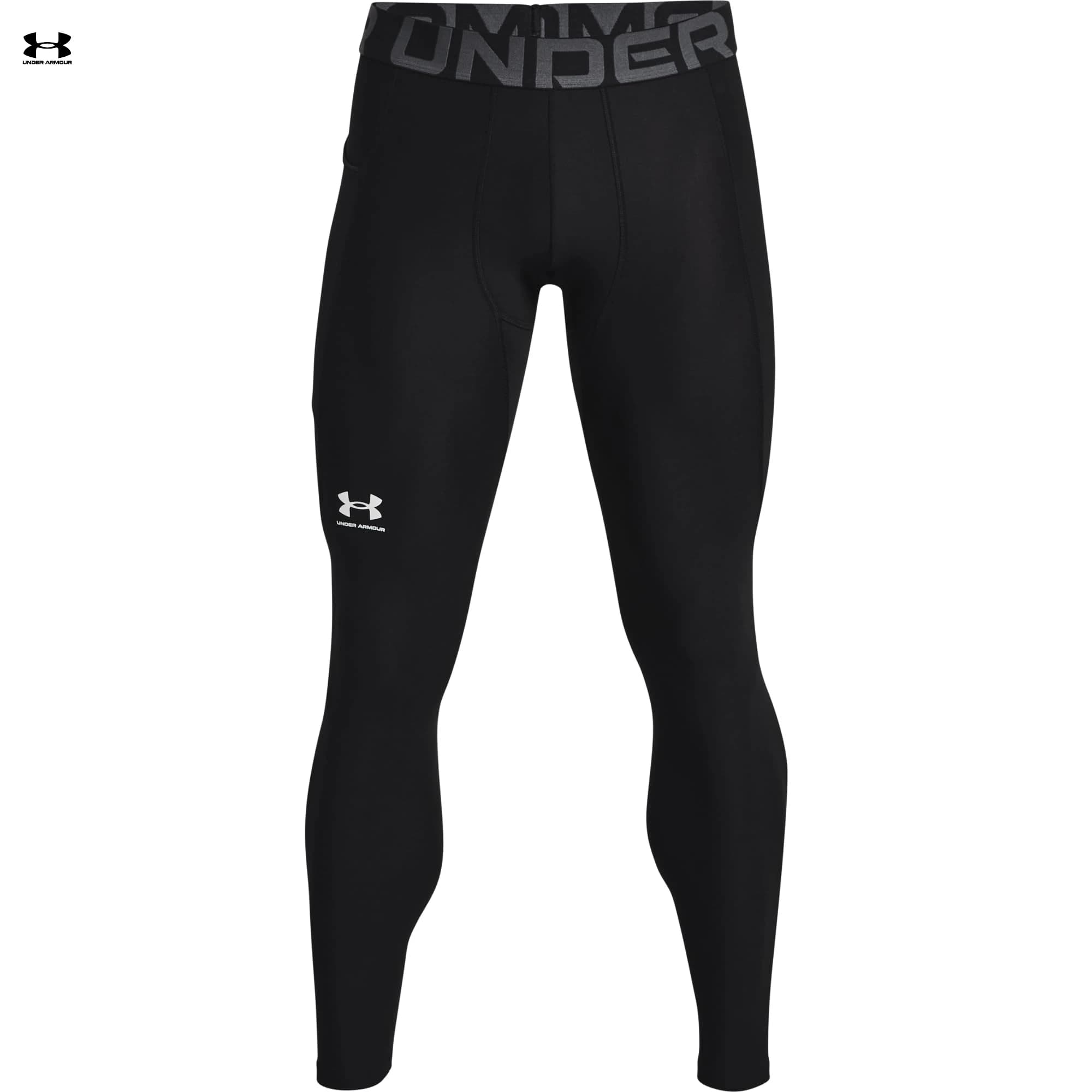 Athletic Under Armour Men HeatGear Armour Compression Leggings Breathable High Stretch Moisture Wicking Training Layer Pants