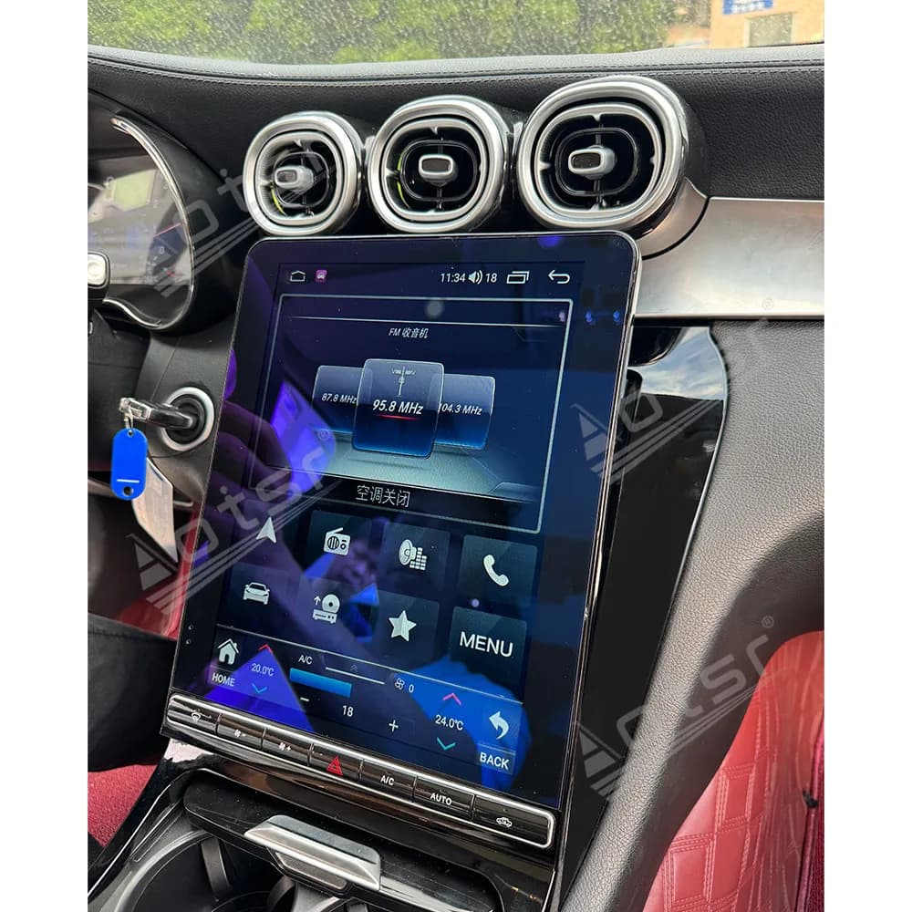 Update 12.1 "Android Vertical Screen 15 Autoradio For Mercedes-Benz C GLC W205 NTG5.0/5.5/6.0 2015-2022 Carplay LCD Tool