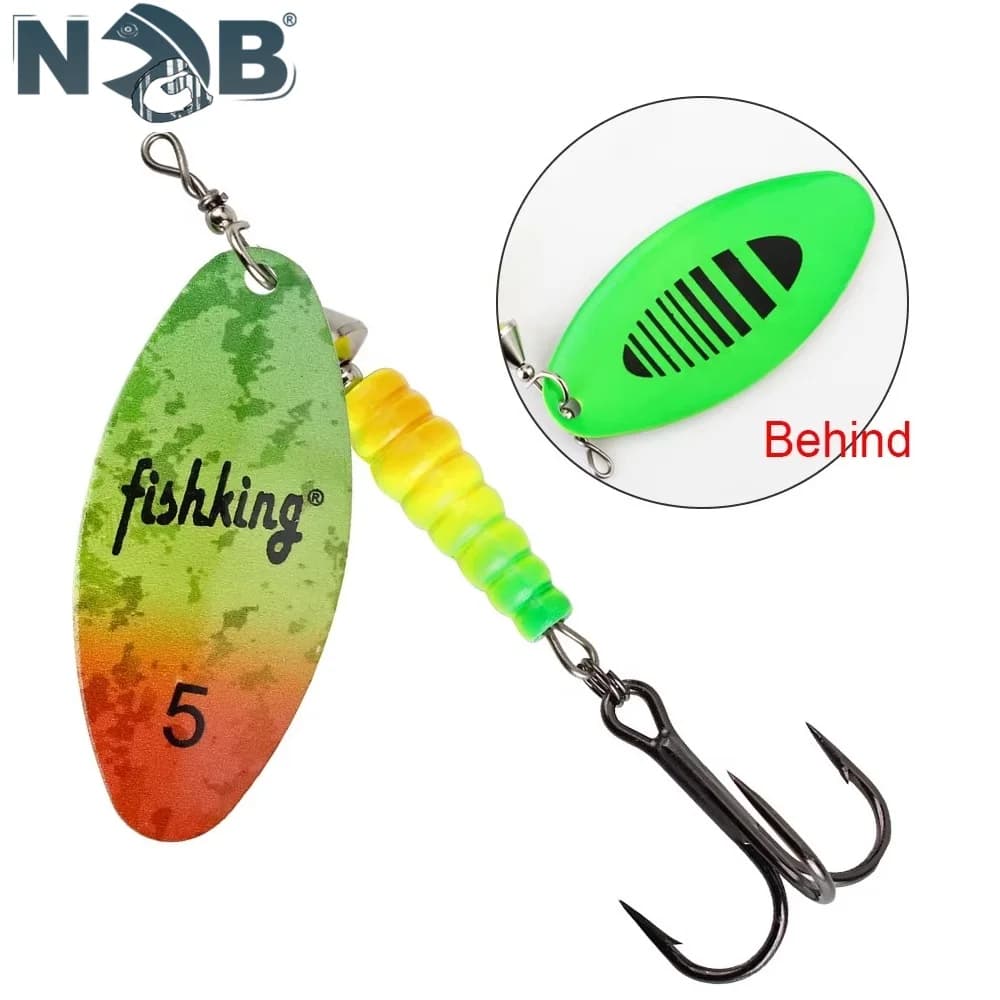 NGB Spinner Esca Richiamo di Pesca Cucchiaio 5.5g 7g 11g 15g 21g Duro Artificiale In Metallo Spinnerbait Con Gancio Alti Bass Pike