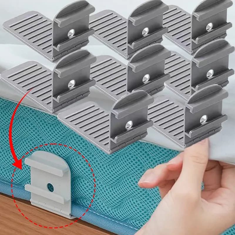 1/12pcs Bed Corner Bed Sheets Straps Invisible Non-slip Fixing Device Bed Cover Support for Fixing Clips Home Bedroom Organization