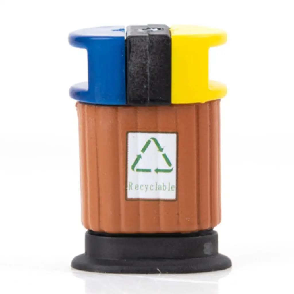 5Pcs Plastic HO O OO Gauge Trash Cans Parking Building Garden Scenery Diorama