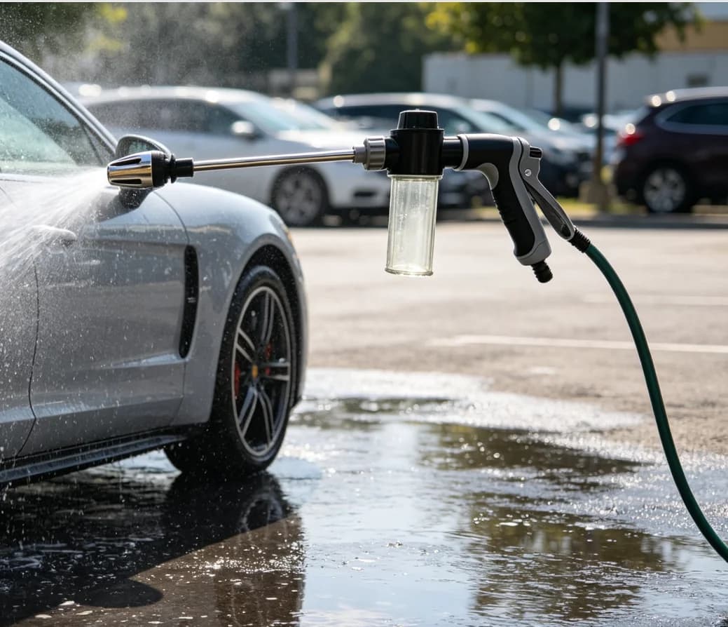 Water Gun 100ml Car Washing Snow Foam Gun Bottle Sprayer Soap Shampoo Sprayer for Garden Hose Window Soap Cleaning Washing